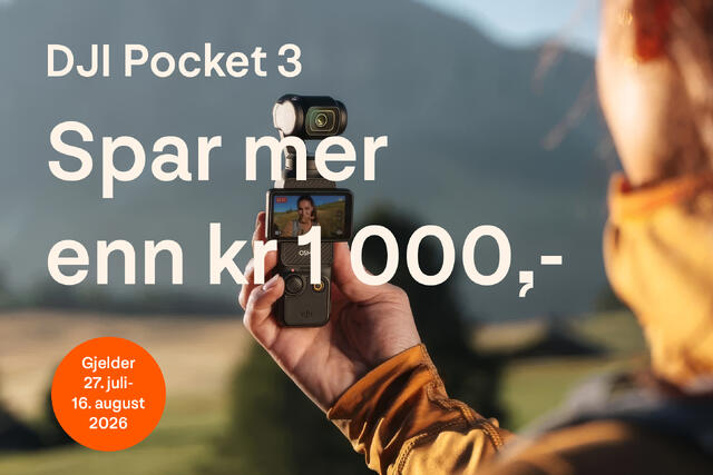 Kampanje på DJI Pocket 3